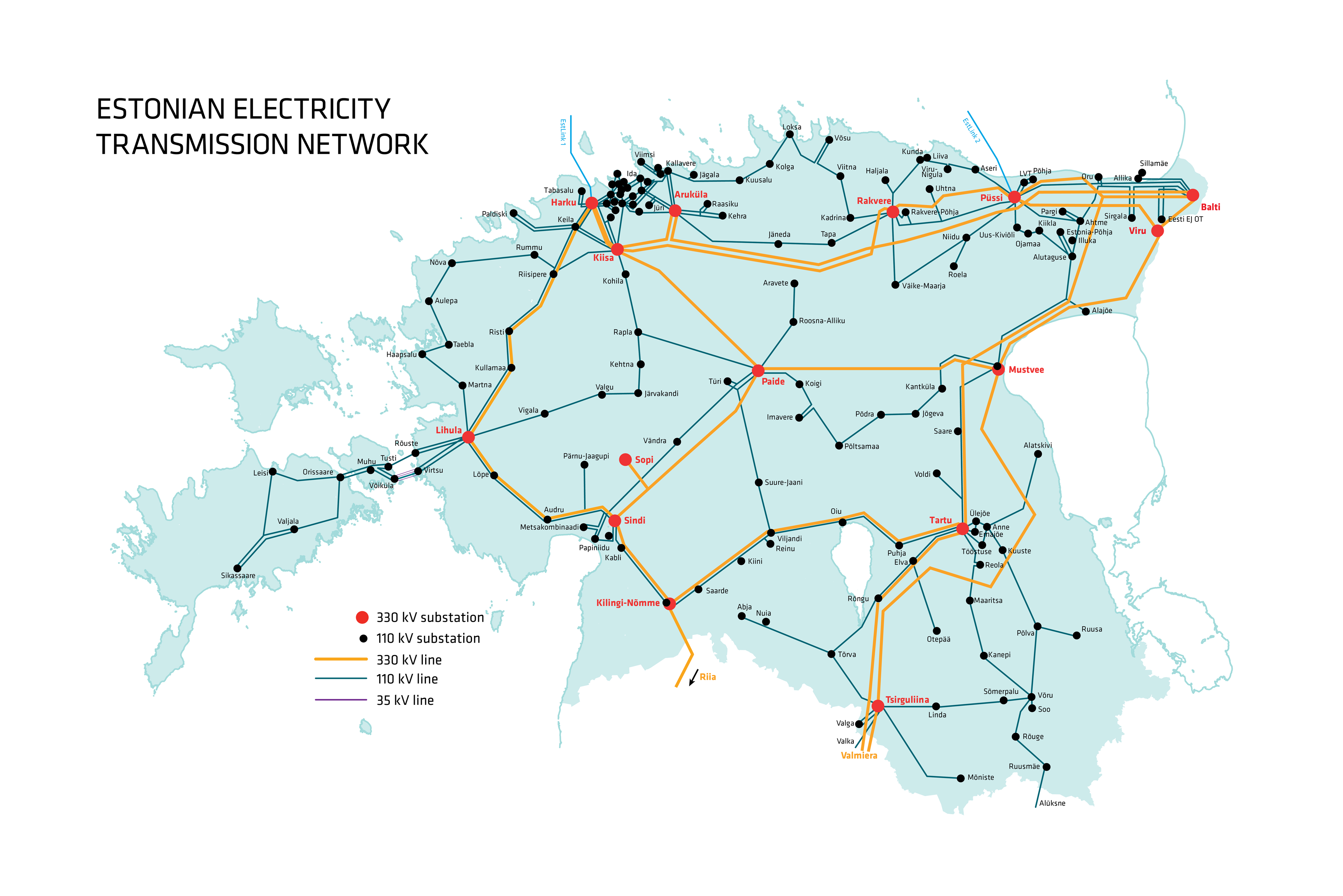 Electricity transmission network 2025