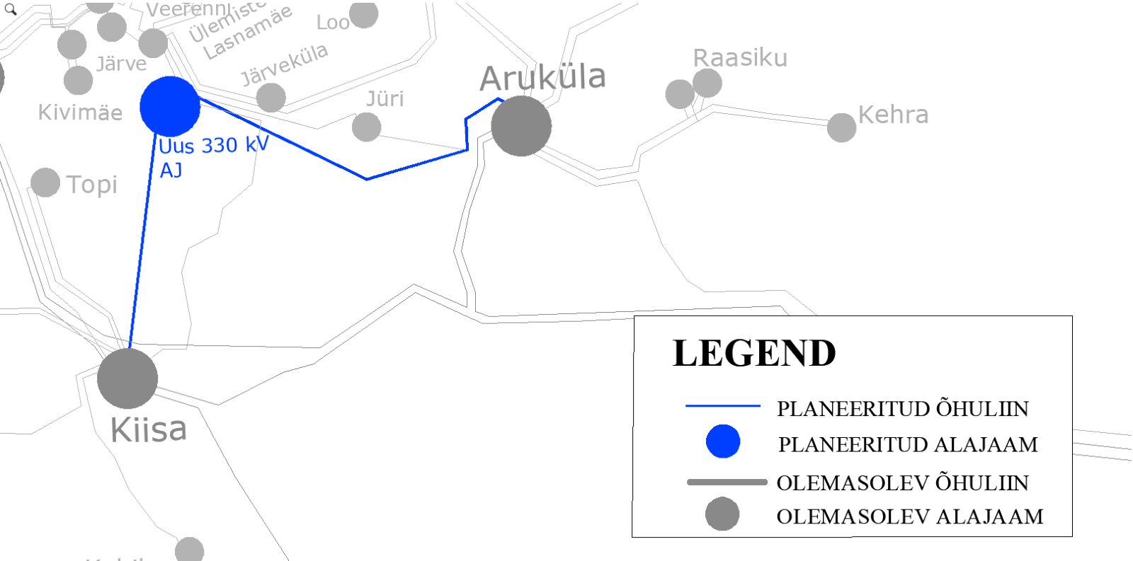 Kiisa-Järveküla-Aruküla ringliini võimalik 
